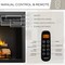 Edendirect 35'' Ventless Electric Fireplace Insert, Fire Crackling Sound, Remote Control, Mesh Screen, Black EF264B - alternate 7